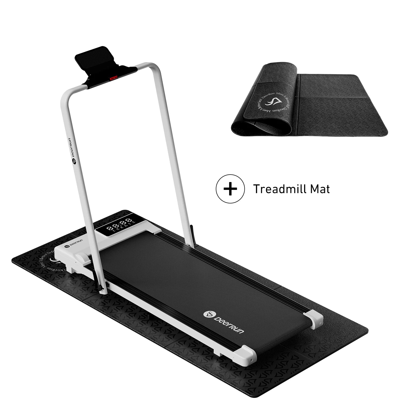 Deerrun A5 Pro Smart 2-In-1 Folding Walkingpad with Handrail